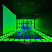 Piso de Juego LED Interactivo Super Grid Yuejin para Interiores, para Hogar, Centro Comercial, Parque de Aventuras, Parque de Trampolines - Material Plástico