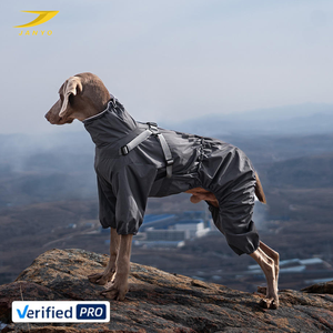 Jas Hujan Anjing Anti Air Empat Kaki, Penutup Seluruh Badan, Tahan Lama, Dapat Disesuaikan, dengan Harness - Product Image 1