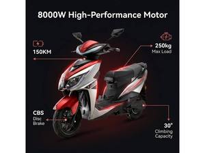 Motocicleta Eléctrica de Alto Rendimiento de 72V 5000W con Autonomía de 150 km, Capacidad de Carga de 250 kg, Velocidad de 40-60 km/h, Moto Deportiva Eléctrica para Adultos - Product Image 5