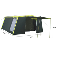Tente Familiale Imperméable Europa en Acier avec Sac de Transport, 4-8 Personnes, Deux Chambres, Quatre Saisons, Grande Capacité, Vente Chaude