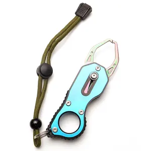 2024,fish Gripper,stainless Steel Fish Lip Grabber,fish Grabber With Wrist  Strap Fishing Gear,fish Lip Gripper Grip Tool,fish Gripper Saltwater,portab