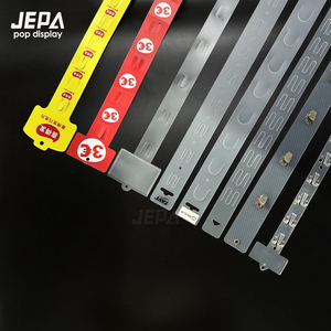 Siêu Thị Hiển Thị Nhựa Giá <span class=keywords><strong>Clip</strong></span> Hiển Thị Dải Treo <span class=keywords><strong>Clip</strong></span> Hàng Hóa Dải Cho Cửa Hàng Bán Lẻ Thủ Công Kẹo Khoai Tây Túi - Product Image 1