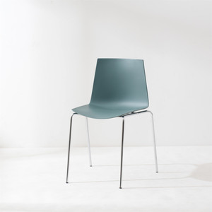 Silla de Comedor Metálica Moderna Nórdica, Apilable, sin Brazos, Blanca, para <span class=keywords><strong>Cocina</strong></span>, Cafetería, Conferencias, Negociaciones y Discusiones, Venta al Por Mayor de Fábrica - Product Image 5