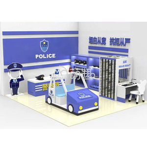 Aire <span class=keywords><strong>de</strong></span> jeux intérieure Moetry Kids Pretend City Roleplaying House Poste <span class=keywords><strong>de</strong></span> <span class=keywords><strong>police</strong></span> avec prison pour voiture <span class=keywords><strong>de</strong></span> <span class=keywords><strong>police</strong></span> pour <span class=keywords><strong>la</strong></span> maternelle - Product Image 1