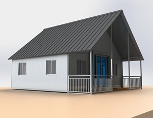 Gable Roof Steel Structure Container <b>House</b> Prefab Building European Design Villa Hotel 20/40' Container Comfortable Living Space - Product Image 1