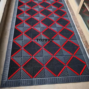 Tapis de porte de carrelage TPE à emboîtement commercial chaud pour l'entrée de l'école de zones humides - Product Image 4
