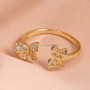 Nuovissimo Anello da Donna con Cristalli, Anello con Diamante, Anello in Oro da <span class=keywords><strong>2</strong></span> Grammi - Product Image 6