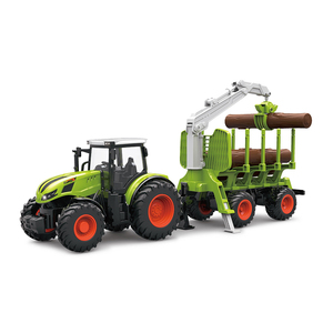 Tractor teledirigido de 6 canales a escala 1/24, 2,4 GHZ, con Control de Radio, grabador de madera, modelo de camión, cargador, con luces - Product Image 2