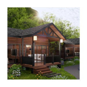 Modern Wood Summerhouse Chemical Pressure Treated Timbers Outdoor Cabin for <b>Garden</b> or Resort Use - Product Image 4