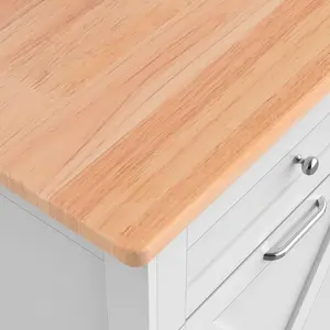 Armoire à ordures à double inclinaison de 10 gallons Armoire de cuisine à porte de grange de style fermier mise à jour - Product Image 3