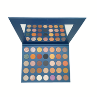 Palette d'ombres à paupières imperméables personnalisées, 35 couleurs, palette d'ombres à paupières mates et scintillantes, haute pigmentation, maquillage d'ombres à paupières mélangées