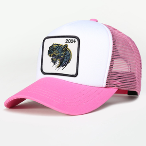 Casquettes de baseball unisexe en maille à 5 panneaux avec logo brodé personnalisé, style <span class=keywords><strong>Otto</strong></span> Trucker, pour le cyclisme et la mode - Product Image 3