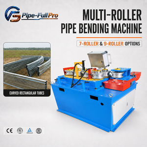 Machine à cintrer les tubes ronds pour arches de serre, avec rouleaux réglables pour différents diamètres de tubes et rayons de courbure, en acier - Product Image 1