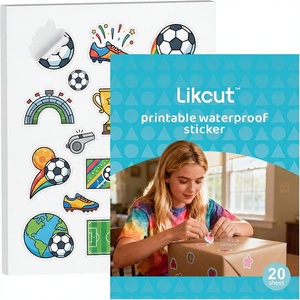 Carta Adesiva Vinilica Stampabile Likcut per Stampanti a Getto d'Inchiostro 8.5x11 Bianco Opaco Impermeabile per Artigianato Adesivi Personalizzati Fai-da-Te Biglietti Piccole Imprese - Product Image 1