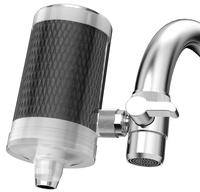 Filter air keran 2 buah, kartrid Filter karbon aktif, kartrid Filter keran menghilangkan sedimen air, karat, kotoran