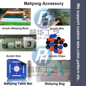 Juego de Mesa Mahjong Fresh Spring Tile de Cuatro Capas, Exhibidor de Acrílico Perspex para 160 Fichas de Mahjong, Juego de Estrategia - Product Image 5