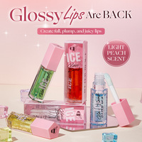 Gloss à lèvres en gelée de cristal - Lèvres transparentes et pulpeuses, soin hydratant longue durée, huile à lèvres liquide brillante