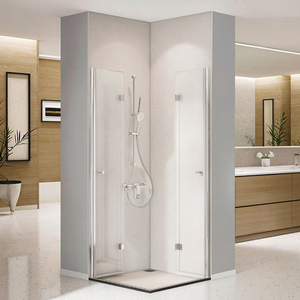Pantalla de baño de separación húmeda seca Rectangular integrada moderna, 6mm, ducha plegable, puerta corredera, Partición de baño <span class=keywords><strong>para</strong></span> secado húmedo - Product Image 1