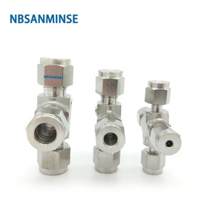 ข้อต่อสแตนเลสสตีล NBSANMINSE แบบสี่ทาง 316 ข้อต่อแบบอัดแรงดันสูงสำหรับระบบนิวเมติก - Product Image 5