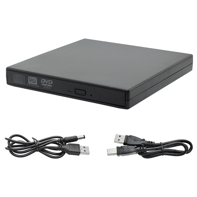 Slim Portable 12.5mm External DVD Drive Enclosure CD DVDRW Player for
