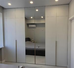 Kejia thiết kế mới nhất bàn trang điểm bằng gỗ với Gương tủ quần áo nội thất phòng ngủ cửa trượt phần cứng quần áo tủ quần áo - Product Image 6