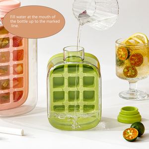 Bandeja de Hielo Portátil de Plástico con 12 Compartimentos, Multifuncional, con Sistema de Presión para Liberar el Hielo, Ecológica, para Uso Doméstico - Product Image 3