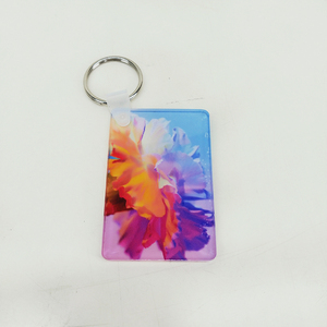 Thẻ Chìa Khóa Acrylic Thăng Hoa Hình Chữ Nhật Máy Ép Nhiệt Vòng Chìa Khóa In Tùy Chỉnh - Product Image 3