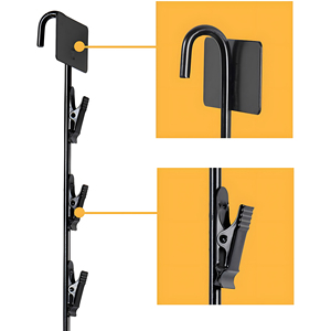 Factory Manufacture Metal <b>Plastic</b> PP Clips <b>Strips</b> Transparent <b>Plastic</b> Hanging Snack Display Clips Stripss With Hooks - Product Image 2