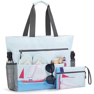 Bolso de mano impermeable de EVA XL, mini bolso de playa personalizado, duradero, pequeño, de poliéster, para mujer. - Product Image 3