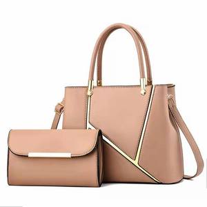 High Quality Tasche Metal Totebag Pu Leather Clutch <strong>Mini</strong> Purse Low MOQ Custom 2 Pcs Set Handbags for Women - Product Image 5