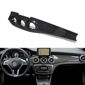 แผงคาร์บอนไฟเบอร์ตกแต่งคอนโซลหน้ารถยนต์ Mercedes-Benz CLA <span class=keywords><strong>GLA</strong></span> Class W117 <span class=keywords><strong>AMG</strong></span> CLA45 GLA45 สำหรับพวงมาลัยซ้าย ปี 2014 ขึ้นไป - Product Image 1