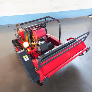 เครื่องตัดหญ้าแบบโรตารี่ควบคุมระยะไกล ระบบดีเซล แบบเคลื่อนที่ด้วยสายพานลำเลียง ขนาด 800 มม. สำหรับงานอุตสาหกรรมและงาน DIY ปรับแต่งได้ตามต้องการ ขายส่ง - Product Image 5