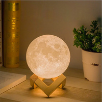 Lampe de nuit multicolore à commande tactile Usb Moonlight Changing Moon Lamp Lampe à lévitation magnétique