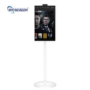 Pantalla Digital Móvil INGSCREEN <span class=keywords><strong>de</strong></span> <span class=keywords><strong>24</strong></span> <span class=keywords><strong>Pulgadas</strong></span>, Pantalla Táctil LCD para Publicidad, LED Portátil Blanco, <span class=keywords><strong>Smart</strong></span> <span class=keywords><strong>TV</strong></span> Full HD - Product Image 2