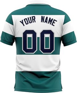 Camiseta Polo Sublimada Personalizada, Uniforme de Trabajo en Equipo para Hombre, 100% Poliéster, Secado Rápido, Logotipo Bordado, Fábrica OEM - Product Image 2