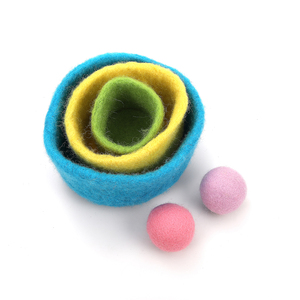 Juguetes y pasatiempos educativos para bebé, Bola de fieltro montessori, otros - Product Image 2