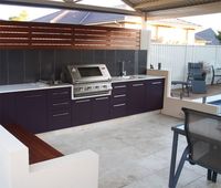 Cuisine modulaire d'extérieur en acier inoxydable 304, armoire de barbecue moderne, écologique, ignifuge, Guangdong