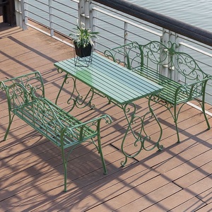 <span class=keywords><strong>Mesa</strong></span> de hierro forjado de estilo nórdico para exteriores, silla de jardín con aire abierto, <span class=keywords><strong>mesa</strong></span> de negocios de ocio - Product Image 2
