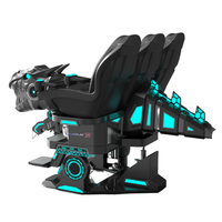 2024 usine nouveau simulateur de montagnes russes de réalité virtuelle 3 places PVC parc d'attractions 9DVR Machine