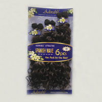 BELEZA Spanish WAVE 6PCS 16"18"20"200g Vente en gros Extensions de cheveux synthétiques de qualité en fibre haute température pour queues de cheval et tresses