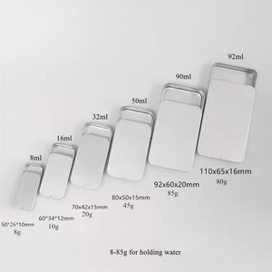 Cổ phiếu rỗng Mini tinplate trượt kim loại hộp thiếc trường hợp cho mỹ phẩm Lip Balm trang điểm công cụ Quà Tặng - Product Image 1