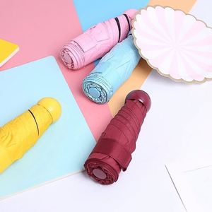 Wholesale 5 Folding Mini Capsule Pocket <b>Umbrella</b> for Promotional Gift - Product Image 3