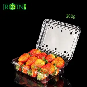 Tùy chỉnh siêu thị thermoforming rõ ràng nhựa thực phẩm vỏ sò hộp bao bì cho trái cây và rau