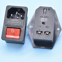 Connecteur d'adaptateur de chargeur industriel AC-01A avec prise de fusible de commutateur de prise femelle