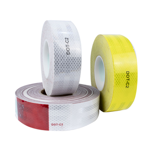 Lianxing di sicurezza DOT-C2 rosso e bianco nastro riflettente ad alta visibilità per camion e strada - Product Image 2