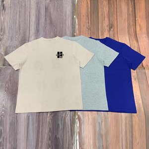 Camisetas Deportivas de Lujo Personalizadas al por Mayor, de Corte Holgado, con Estampado Serigrafiado, Cuello Acanalado Grueso, Color Sólido, para Hombre, de Alta Calidad - Product Image 5