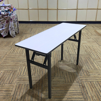 Vente en gros à prix réduit, location événementielle, salle de banquet, table rectangulaire pliante en contreplaqué de PVC