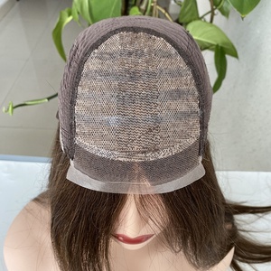 Peluca Médica de Silicona sin Pegamento <span class=keywords><strong>con</strong></span> Encaje, Reemplazo de Cabello Humano Virgen Natural <span class=keywords><strong>para</strong></span> <span class=keywords><strong>Alopecia</strong></span> o Cáncer, Prótesis Capilar <span class=keywords><strong>para</strong></span> <span class=keywords><strong>Mujeres</strong></span> - Product Image 4