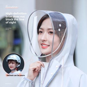 Impermeable Largo de Cuerpo Entero para <span class=keywords><strong>Mujer</strong></span>, Material EVA, Grueso, de una Pieza, para Motocicleta/Vehículo Eléctrico - Product Image 3