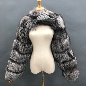 Manteau en <span class=keywords><strong>fausse</strong></span> <span class=keywords><strong>fourrure</strong></span> de renard élégant et décontracté pour femme, collection automne-hiver, haut court à manches longues, sexy, de haute qualité, en promotion - Product Image 4
